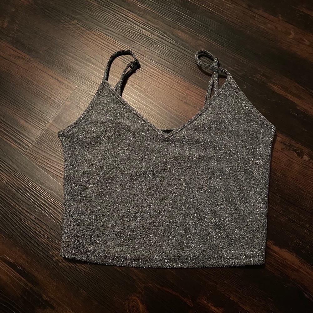 Sparkly crop tank